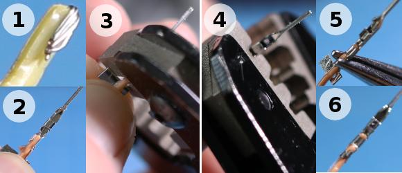Steps to using the SN-28B crimping tool