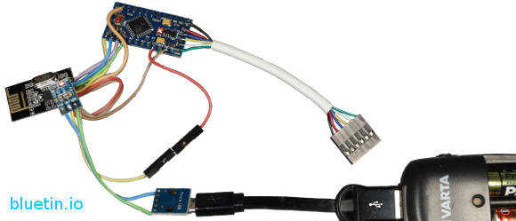 Arduino 3.3V Pro Mini and NRF24L01 2.4GHz Wiring Set-up