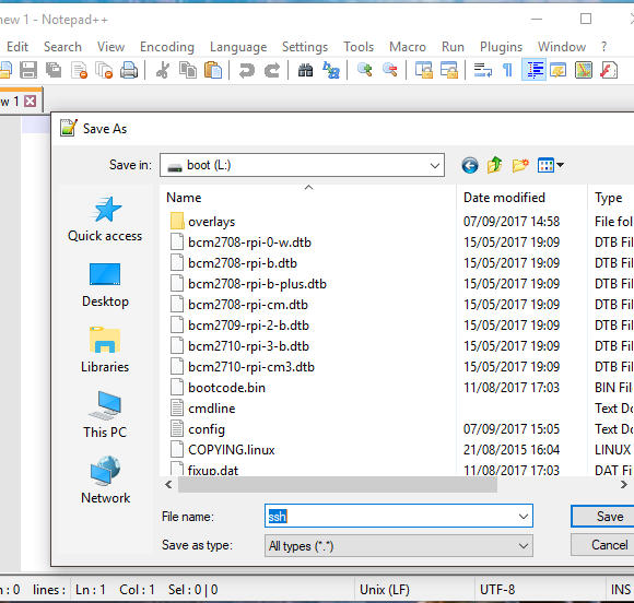 Raspberry Pi Headless Install SSH File.