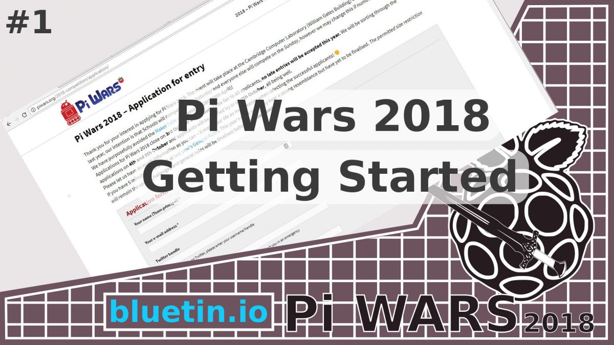 Pi Wars 2018 Competition – Getting Started