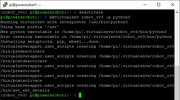 Isolated Python Environment - Create New Environment