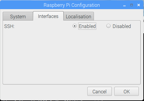 Raspberry Pi Desktop Enable SSH