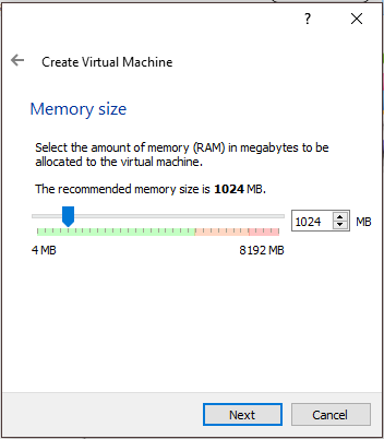 Virtual Machine Memory Size