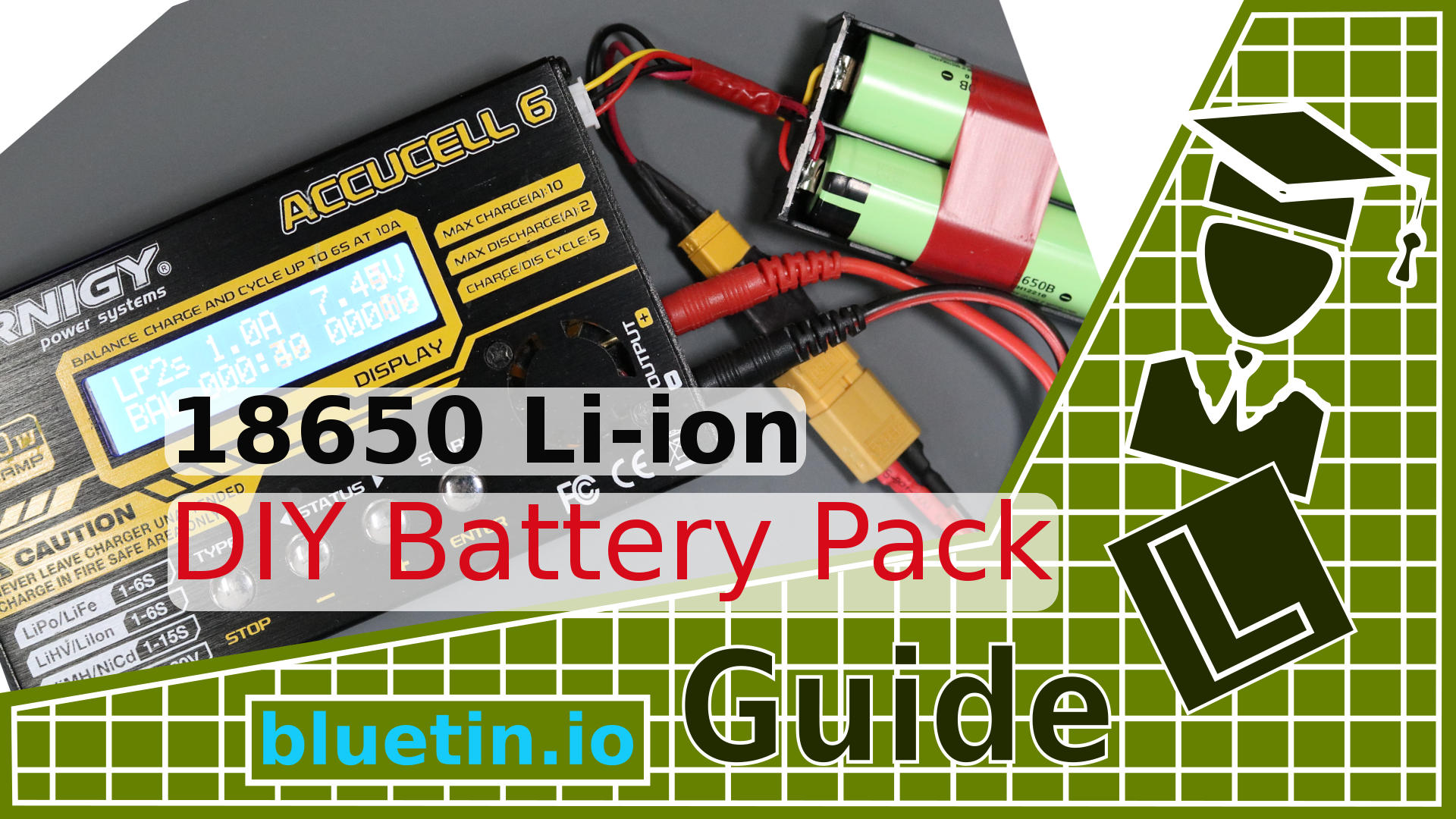 Build a Battery Pack Li-ion 18650 Cells bluetin.io
