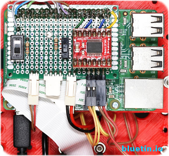 Motor Driver for Raspberry Pi Robot Up Close