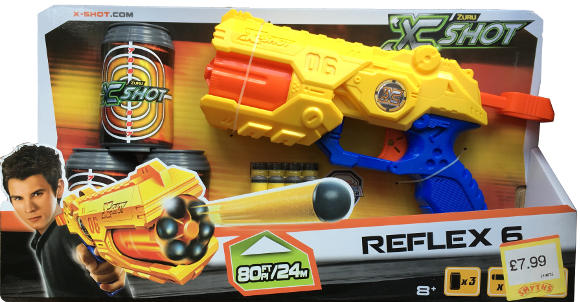 X Shot Reflex 6 Toy Dart Gun