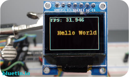 SSD1331 Display Module Animation Example Using PIL